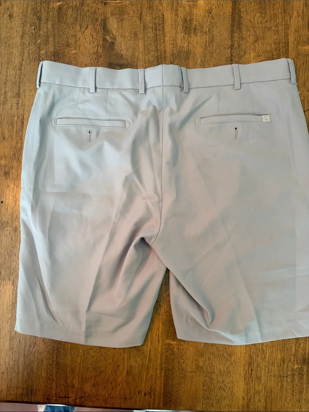 Peter Millar Light Gray Performance Flat-Front Golf Shorts